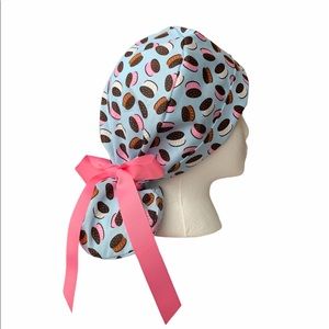 Pink Ice Cream Sandwiches Scrub Cap Surgical hat